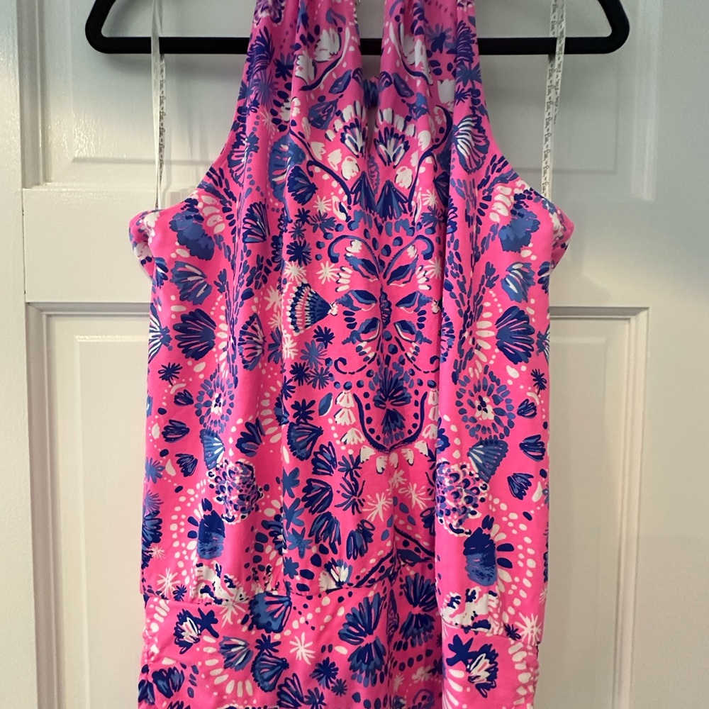 NWT Lilly Pulitzer Bowen Halter Top Havana Pink Turtle Tidepool Size M